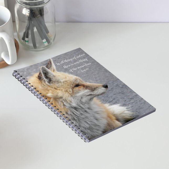 Cuaderno Cita Filosófica de Aristóteles Zorro Rojo (In Situ)