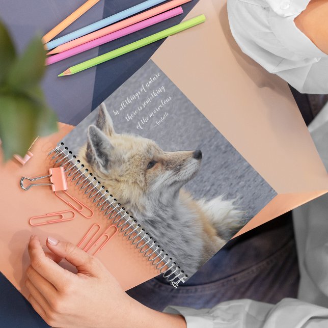 Cuaderno Cita filosófica de Red Fox Aristóteles (In Situ)