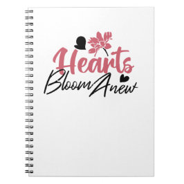 Cuaderno Cita floral Inspiradora con nuevos corazones