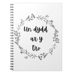 Cuaderno Cita galesa de 'Un dydd ar y tro'
