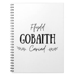 Cuaderno Cita galesa 'Ffydd Gobaith Cariad'