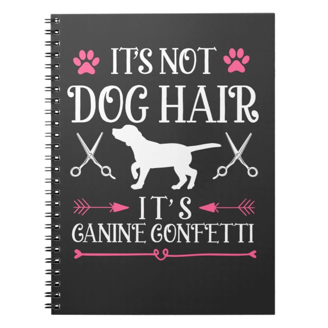Cuaderno Cita graciosa de perro groomer cachorrito canino (Frente)
