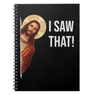 Cuaderno Cita Graciosa Jesús Meme Vi Ese Cristiano T-Shir