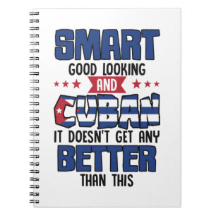Cuaderno Cita graciosa Nacionalidad de Bandera Cubana