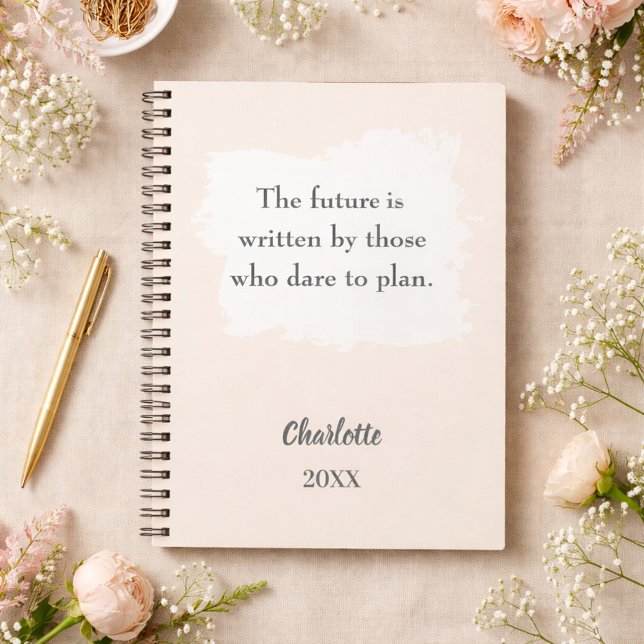 Cuaderno Cita inspiradora crema beige (Subido por el creador)