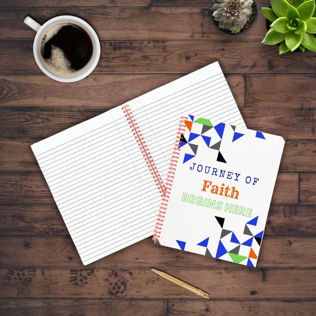 Cuaderno Cita Inspiradora de colorida fe (Subido por el creador)