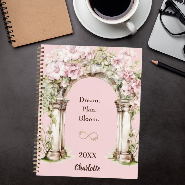 Cuaderno Cita inspiradora de florines rosas (Subido por el creador)