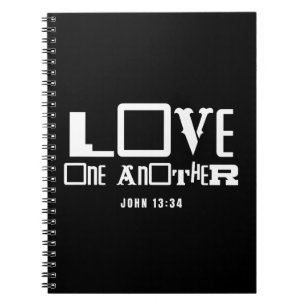 Cuaderno Cita Inspiradora de la Biblia Ama a los Demás