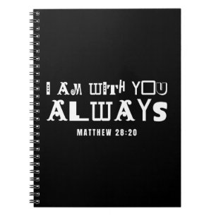 Cuaderno Cita Inspiradora de la Biblia Estoy con Vosotros S