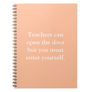 Cuaderno Cita inspiradora Motivación de la enseñanza para b