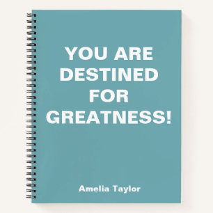 Cuaderno Cita Inspiradora Motivacional Nombre Personalizado