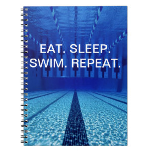 Cuaderno Cita Inspiradora Natación