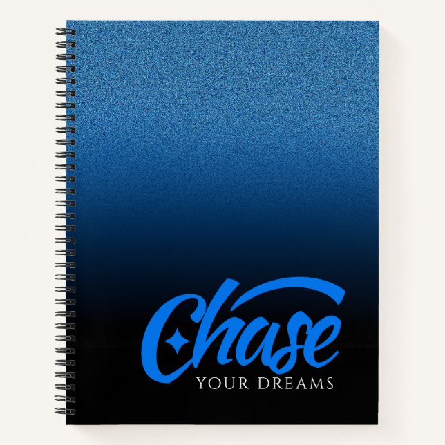 Cuaderno Cita inspiradora persigue tus sueños (Anverso)