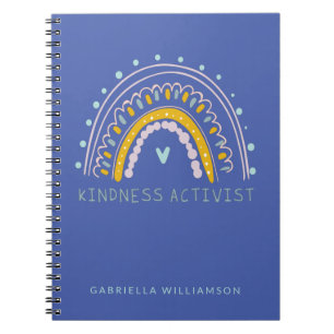 Cuaderno Cita inspiradora personalizada de amabilidad linda