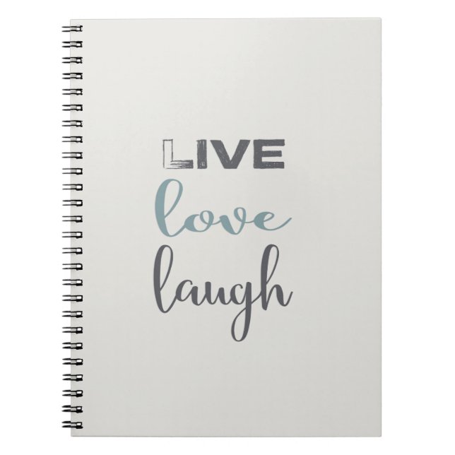 Cuaderno Cita Live Love Laugh (Frente)