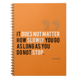 Cuaderno cita motivacional de confucio sueños objetivos mod