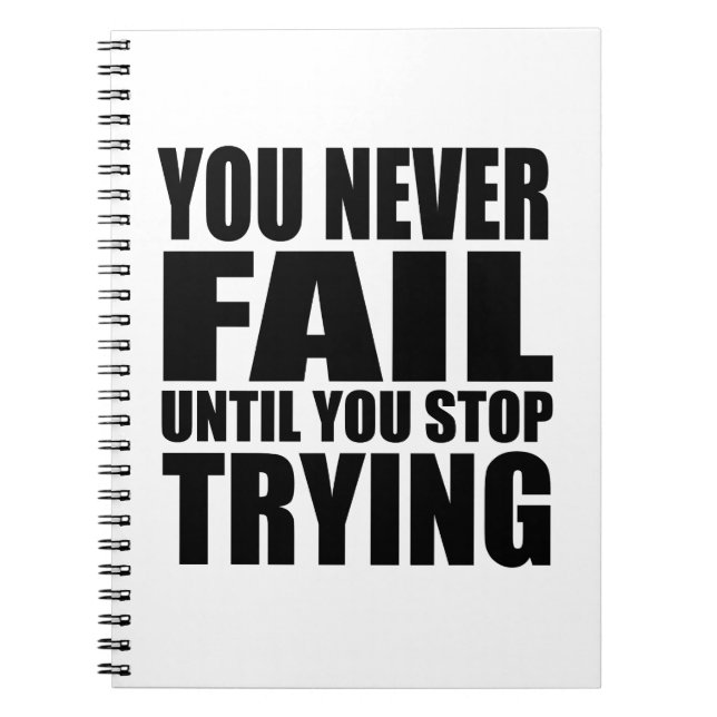 Cuaderno Cita motivacional de éxito (Frente)