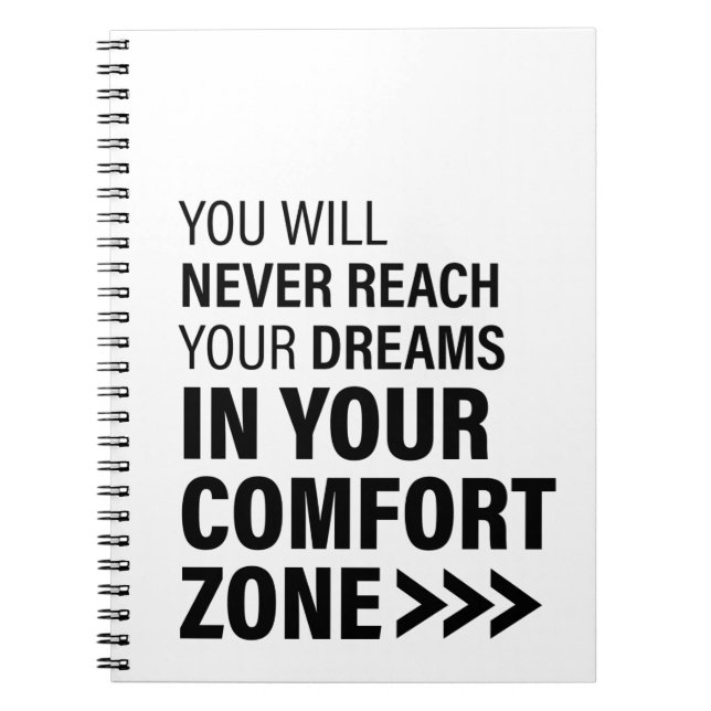 Cuaderno Cita motivacional El arte sueña citas famosas (Frente)