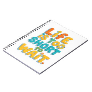 Cuaderno Cita motivacional en negrita estilo juguetón