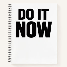 Cuaderno Cita Motivacional Hazlo Ahora Tipografía Mínima En