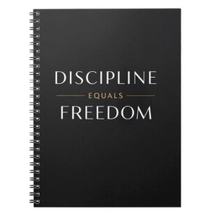 Cuaderno Cita Motivacional Mínima Disciplina Es Igual a Lib