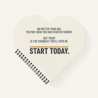 Cuaderno Cita Motivacional Minimalista para Empezar Hoy