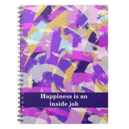 Cuaderno Cita Motivacional Moderna Rosa Morado Amarillo Azu