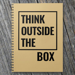 Cuaderno Cita Motivacional Piensa Fuera de la Caja