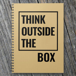 Cuaderno Cita Motivacional Piensa Fuera de la Caja