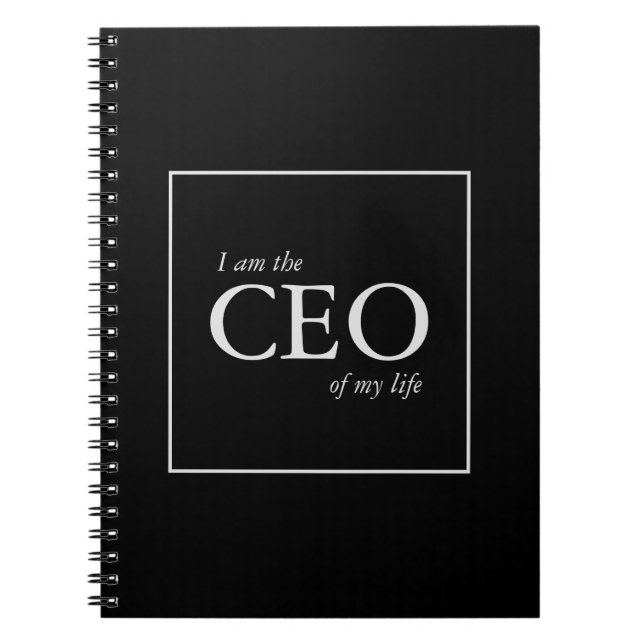 Cuaderno Cita motivacional Yo soy el CEO de my Life (Frente)