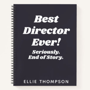 Cuaderno Cita Personalizada Mejor Director Teatro Drama 