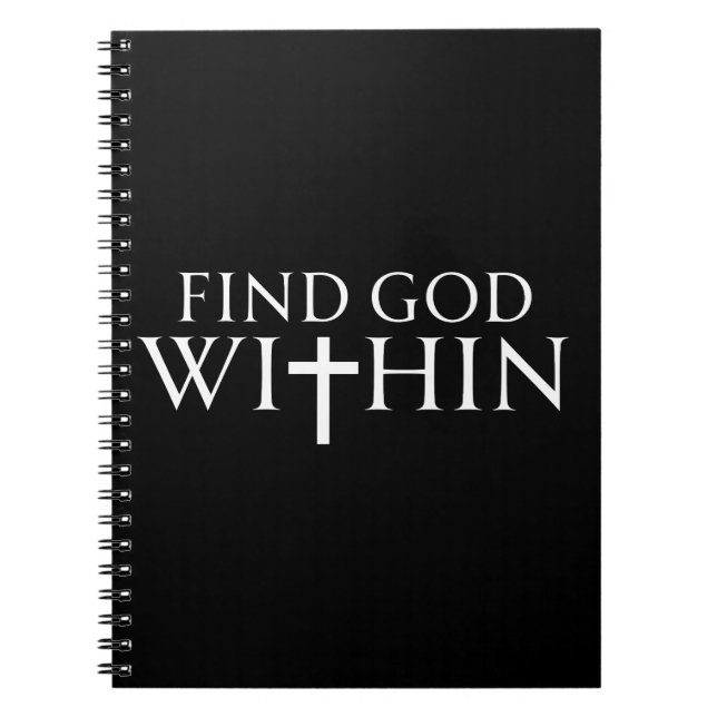 Cuaderno Cita religiosa para encontrar a Dios dentro (Frente)