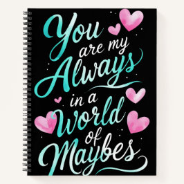 Cuaderno Cita romántica para siempre