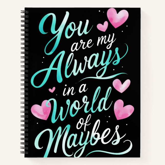 Cuaderno Cita romántica para siempre (Anverso)