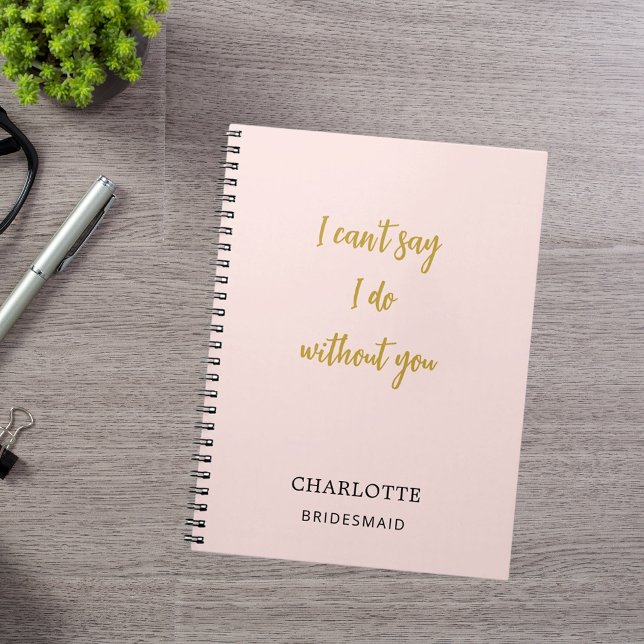 Cuaderno cita rosa de la dama de honor (Subido por el creador)