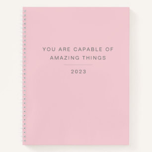 Cuaderno Cita rosa minimalista