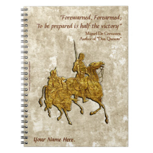 Cuaderno Cita y Ilustracion Don Quijote - Personalizado