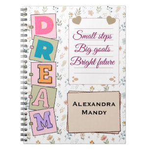 Cuaderno citación floral personalizada soñada