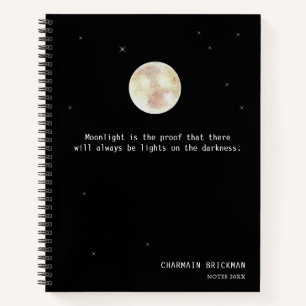 Cuaderno Citas a la luz de la luna Negra