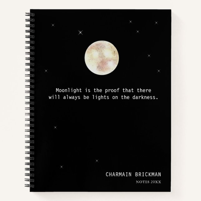 Cuaderno Citas a la luz de la luna Negra (Anverso)