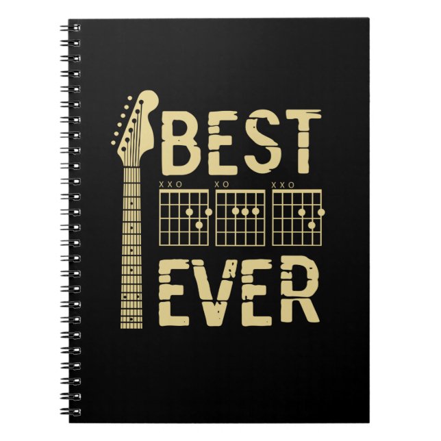 Cuaderno Citas de abuelo | Mejor Guitarra De Papá (Frente)