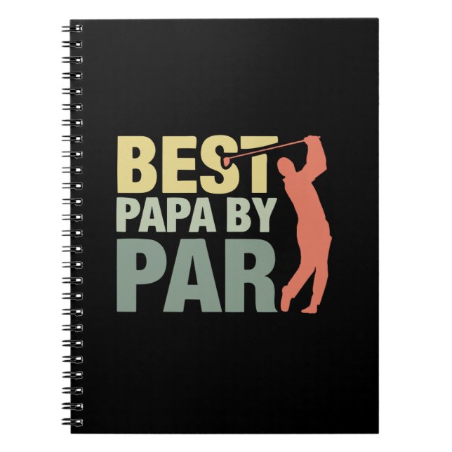 Cuaderno Citas de abuelo | Mejor Papa De Par Golf (Frente)