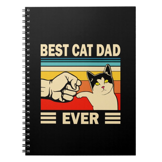 Cuaderno Citas de abuelo | Mejor Papá Gato (Frente)