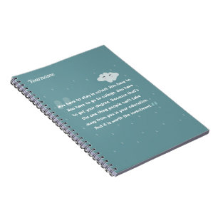 Cuaderno citas de colores lindos con nubes y gotas de lluvi