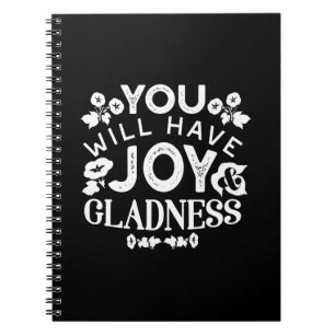 Cuaderno Citas de fe y felicidad: alegría y gozo