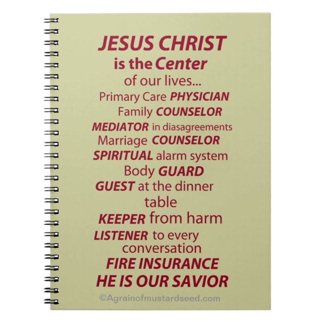 Cuaderno Citas de la biblia del estudio de la biblia (Frente)