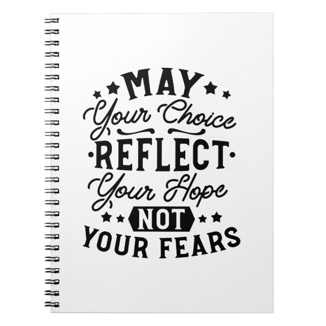 Cuaderno Citas de Que Tu Elección Refleje Tu Esperanza (Frente)