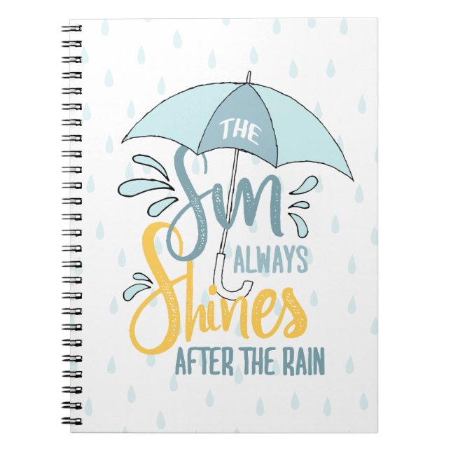 Cuaderno Citas De Sun Rain Citas De Resultados Positivos (Frente)