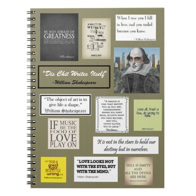 Cuaderno citas de William Shakespeare (Frente)