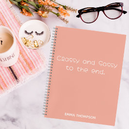 Cuaderno Citas divertidas con clase y descaro hasta el fina